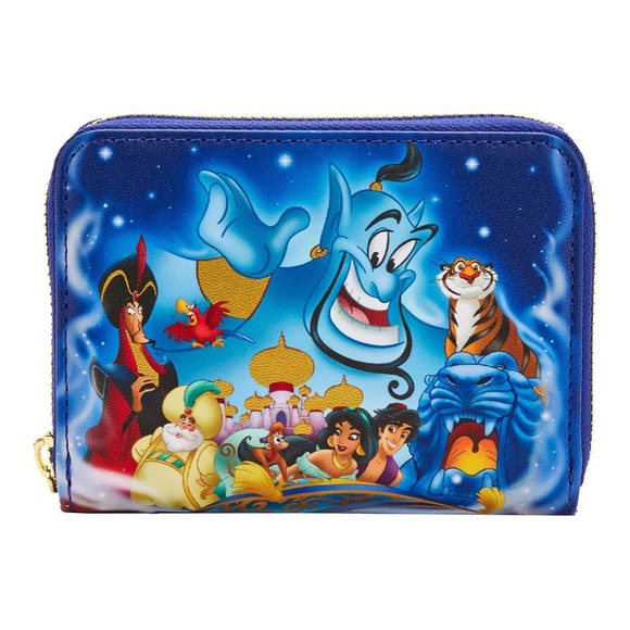 LOUNGEFLY DISNEY ALADDIN 30TH ANNIVERSARY ZIP AROUND WALLET - Picture 1 of 15